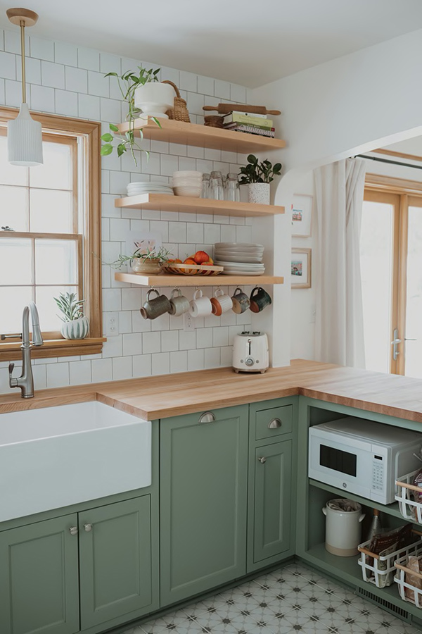 Phương án thiết kế nội thất phòng bếp đơn giản